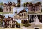 BOURGTHEROULDE   - 5 Vues : Le Château, L´Hôtel De Ville, L´Eglise, Le Logis, Le Monument Aux Morts - Bourgtheroulde