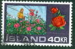 Iceland 1972 40k Hothouse Roses #445 - Gebruikt