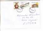 GOOD POLAND Postal Cover To ESTONIA 2002 - Good Stamped: Architecture ; Zodiac ; Malysz - Cartas & Documentos