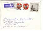 GOOD POLAND Postal Cover To ESTONIA 1994 - Good Stamped: Art ; Coat Of Arms - Lettres & Documents