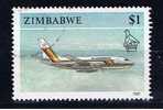 ZW Simbabwe 1990 Mi 434 Flugzeug - Zimbabwe (1980-...)