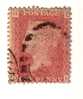 1858-64 Nº 26 Rojo 1p. Plancha 117  HDDH - Gebruikt