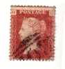 1858-64 Nº 26 Rojo 1p Plancha 135 HDDH   . - Gebruikt
