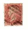 1858-64 Nº 26 Rojo 1p. Plancha 141 FAAF Dientes Lado Derecho. - Gebruikt