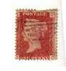 1858-64 Nº 26 Rojo 1p. Plancha 145 COOC Def. Dientes  . - Used Stamps