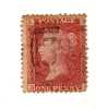 1858-64 Nº 26 Rojo 1p. Plancha 152  ABBA - Gebraucht