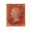 1858-64 Nº 26 Rojo 1p. Plancha 155 DIID - Gebraucht
