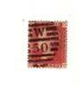 1858-64 Nº 26 Rojo 1p. Plancha 156 HOOH - Gebraucht