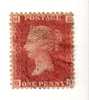 1858-64 Nº 26 Rojo 1p. Plancha 158  HBBH   Estupenda Pieza. - Used Stamps