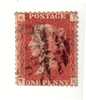 1858-64 Nº 26 Rojo 1p Plancha 160 KTTK Defecto Dientes .  .. - Used Stamps