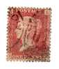 1858-64 Nº 26 Rojo 1p. Plancha 180  FSSF . - Gebraucht