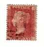 1858-64 Nº 26 Rojo 1p. Plancha 183 CJJC. - Gebraucht