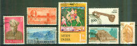 Tata - Cachemire - INDE - Miniatures - Vina - Stupa De Sanchi - Cigogne - N° 93-119-231-366-447-1224-1634 - 1957 - Used Stamps