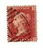 1858-64 Nº 26 Rojo 1p. Plancha 201 GDDG.  . - Oblitérés