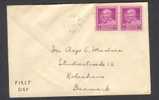 United States FDC Cover 1948 Dr. George Washington Carver (pair) - 1941-1950