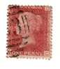 1858-64 Nº 26 Rojo 1p. Plancha 219 CDDC. - Usati