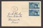 United States FDC Cover 1945 Statehood Of Texas Flags Of Texas & United States (pair) - 1941-1950