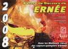 Calendrier  Pompiers D'ERNEE  (53), De 2008,  Format  21 X 30,   6 Pages Avec Couverture  Cartonné - Grand Format : 2001-...