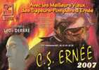 Calendrier  Pompiers D'ERNEE  (53), De 2007,  Format  21 X 30,   6 Pages Avec Couverture  Cartonné - Big : 2001-...