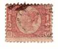 1870 Nº 49 Rojo Carmín 0,5 P. Plancha 20 GDDG. - Used Stamps