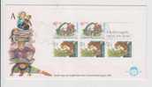 Netherland 1980 FDC, Childhood, Miniature Sheet Of Child Welfare, Girl Reading Book, Fairy Tales, Imagination, Nederland - Cuentos, Fabulas Y Leyendas