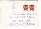 GOOD POLAND Postal Cover To ESTONIA 1994 - Good Stamped: Coat Of Arms - Lettres & Documents