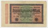 Germania 20.000  Marchi  1923   - P. 85f - 20000 Mark