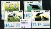 ZAIRE 1985     NON DENTELE   Canards  Audubon  1282/85 - Ducks