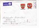 GOOD POLAND Postal Cover To ESTONIA 1993 - Good Stamped: Coat Of Arms - Cartas & Documentos