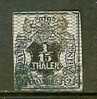 Hanover 1856 Used Stamp 1/15 Thaler Black (network) Nr. 11 - Hanover