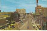 Fargo North Dakota, Chrome Street Scene Buses Savings Bank Stores On C1960 Vintage Postcard - Altri & Non Classificati