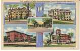 Fargo North Dakota, Agricultural College Multi-view Curteich Linen 1936 Vintage Postcard - Sonstige & Ohne Zuordnung