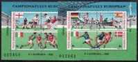 ROMANIA 1988 SOCCER EUROPEAN CHAMPIONSHIP 2 X MS MNH - Fußball-Europameisterschaft (UEFA)