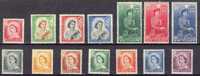 New Zealand 1953 Elizabeth II Definityve Set Of 14 MLH - Ongebruikt