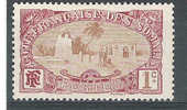 COTE DES SOMALIS,1909, Yvert N° 67, 1 C Brun-rouge" Mosquée De Tadjourah", Neuf (*); TB, Cote 1,00 Euro - Other & Unclassified