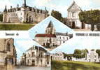 Vernoil Le Fourrier ( Maine Et Loire ) Chateau , Café Du Commerce Et Monument , Photo Combier - Other & Unclassified