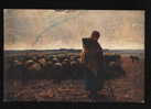 France Art Jean Baptiste Millet  - La Bergere , SHEPHERDESS , SHEEP W DOG Series - #  2140 M.K.B. Pc 19509 - Allevamenti