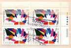 CANADA   MULTICULTUTA  Blocco Di 4 Usato / Used - Commemorative Covers