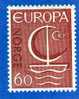 NORVEGE TIMBRE N° 501 NEUF EUROPA 1966 - Neufs