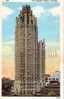 Chicago Illinois - Tribune Tower In 1928 - Hand Colored - C.T. American Art # 437 - Written - Chicago