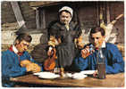 Delcampe - Carte Postale  71. Louhans  Groupe Folklorique La Saint-Aubin Ou Ménage à Trois   Trés Beau Plan - Louhans
