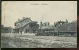 62 HOUDAIN /       La Gare       / Locomotive - Houdain