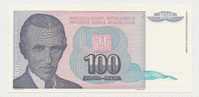 Jugoslavia 100 Dinari 1994 UNC - P.139a - Yougoslavie
