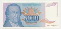 Jugoslavia 5000 Dinari 1994 UNC - P.141a - Yougoslavie
