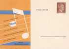 Entier Postal Allemand, Postal Stationery, Ganzsache : Musique, Musik, Music - Musique