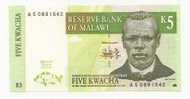 Malawi 5 Kwacha 1997  UNC - P.36 - Malawi