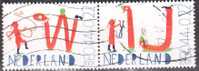 2008 Kinderzegel Paar W + IJ € 0,44 + 0,22 NVPH 2608 D + E - Used Stamps