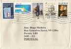 Belgique Cover To Portugal With Four Stamps - Storia Postale