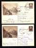 Romania 1957 Postal Stationery Enteire Postal Postcard Tramways,tram 2 Diff Colour. - Tram