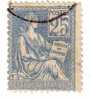 Nº 114  25 C. Azul De 1900-01 Cachet  Y Muy Limpio, - Used Stamps